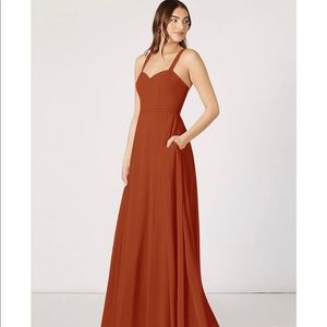 Azazie Simoan Bridesmaid Dress Paprika